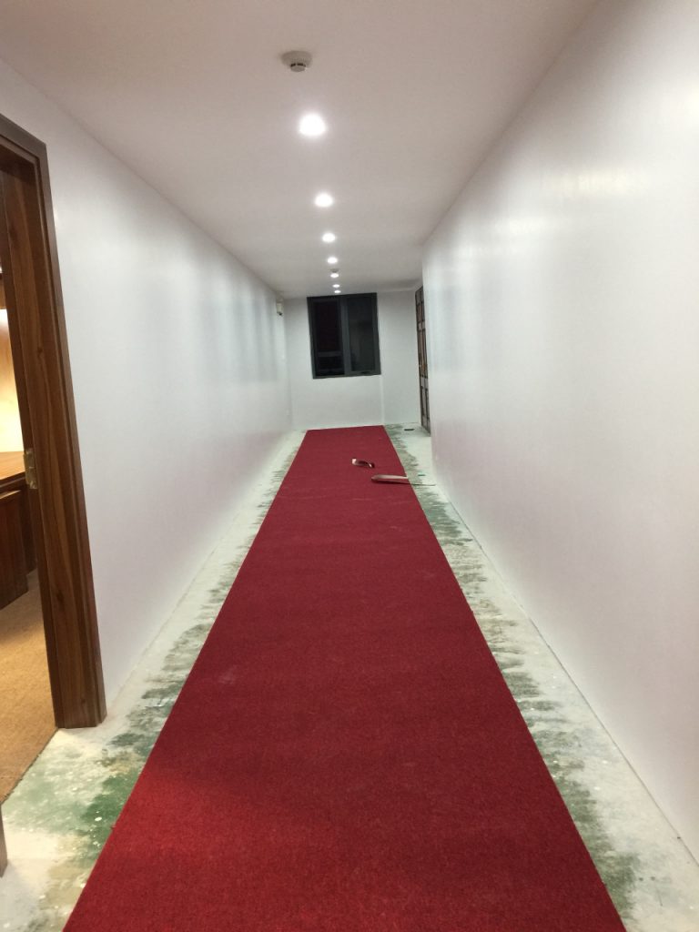 Trải thảm indo tại Mê Linh