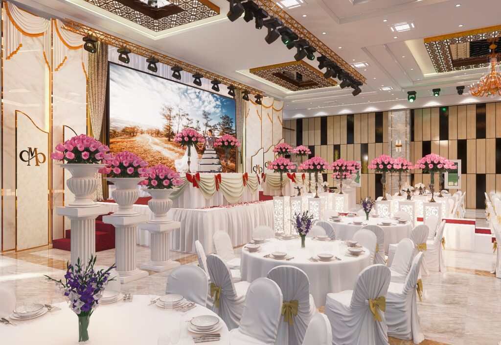 Nội thất trung tâm tiệc cưới