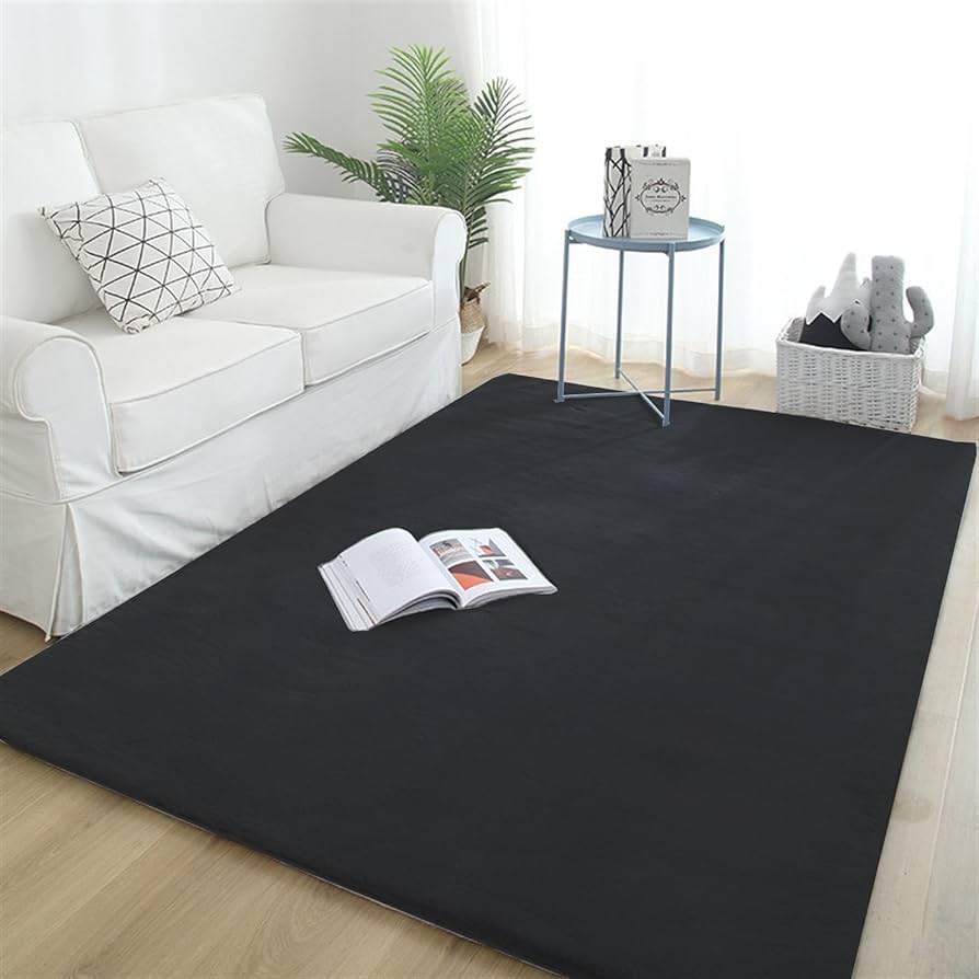 Thảm trải sàn màu đen - Hình 1