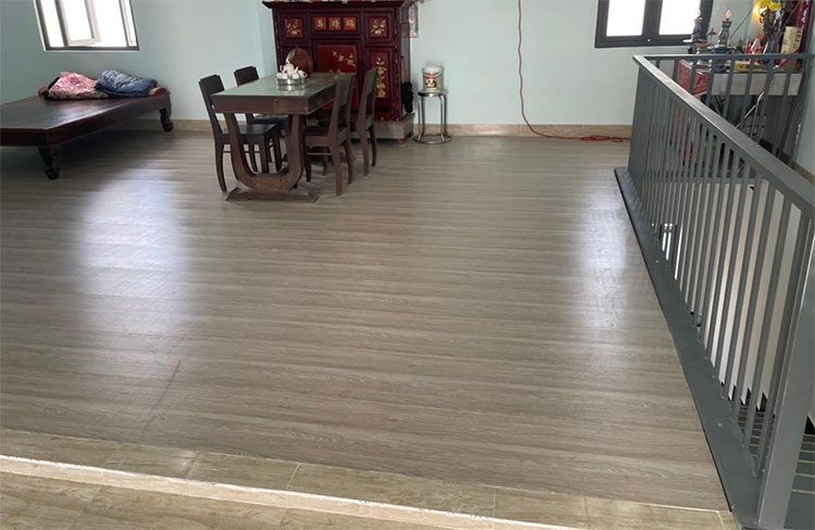 Hình ảnh công trình thi công thảm pvc